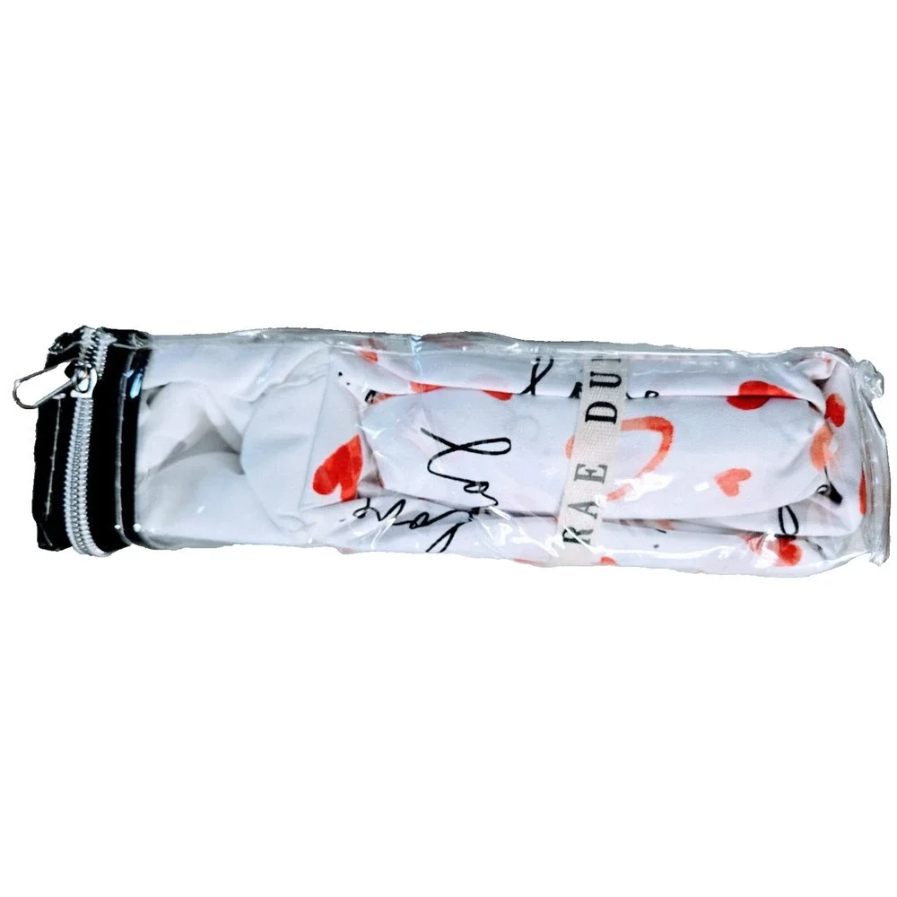 Rae Dunn Sheet‎ Set Embroidered LOVE Pillowcases, Hearts, Valentine's day = Full